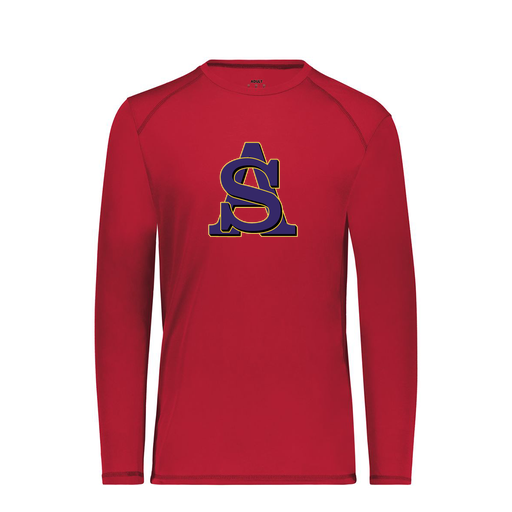 [6846.083.S-LOGO3] Youth SoftTouch Long Sleeve (Youth S, Red, Logo 3)