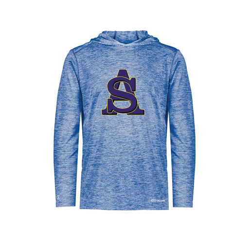 [FOLHCGRY-YS-LOGO3] Decker Youth Charge Hoodie (Youth S, Royal, Logo 3)