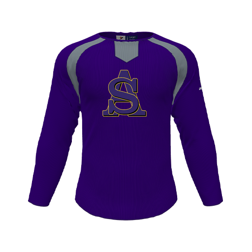 [CUS-DFW-PULL-FLC-CNK-LSL-PUR-YS-LOGO3] Pullover (Youth S, Purple, Logo 3)