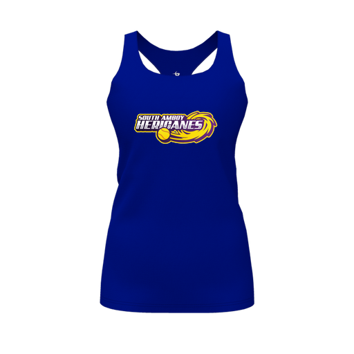 [FT0TRBRY-FYS-LOGO1] Decker Racerback Tank Top (Female Youth S, Royal, Logo 1)
