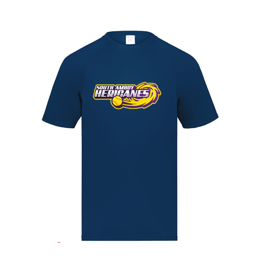 [2791.065.S-LOGO1] Youth Smooth Sport T-Shirt (Youth S, Navy, Logo 1)