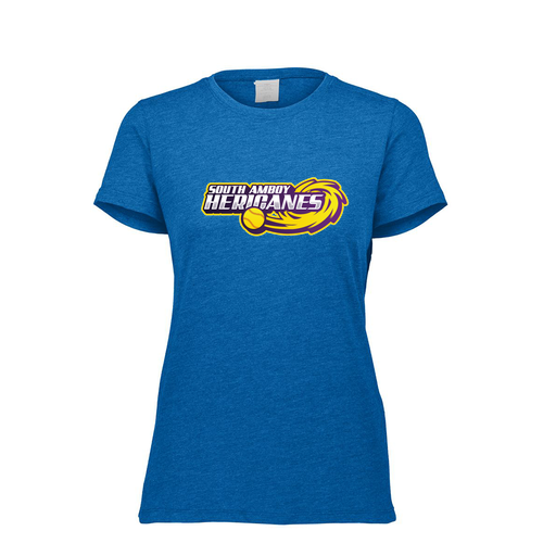 [FTSCUBRY-FAXS-LOGO1] Decker Women's Tri-Blend T-Shirt - Short Sleeve (Female Adult XS, Royal, Logo 1)