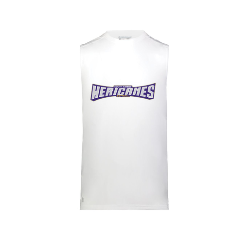 [222593.005.S-LOGO2] Men's CoolDry TankTop (Adult S, White, Logo 2)