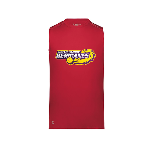 [222593.083.S-LOGO1] Men's CoolDry TankTop (Adult S, Red, Logo 1)