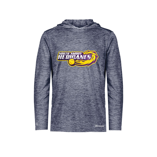 [FOLHCGNV-AS-LOGO1] Decker Men's Charge Hoodie (Adult S, Navy, Logo 1)