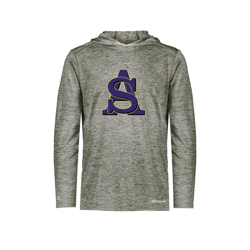 [FOLHCGGY-YS-LOGO3] Decker Youth Charge Hoodie (Youth S, Gray, Logo 3)