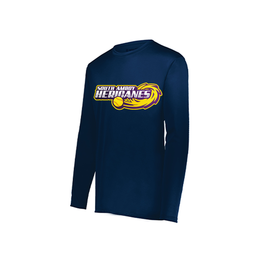 [222822.065.XS-LOGO1] Men's LS Smooth Sport Shirt (Adult XS, Navy, Logo 1)