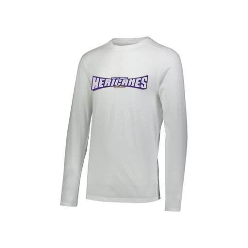 [FTLCUBWH-YS-LOGO2] Decker Youth Tri-Blend T-Shirt - Long Sleeve (Youth S, White, Logo 2)